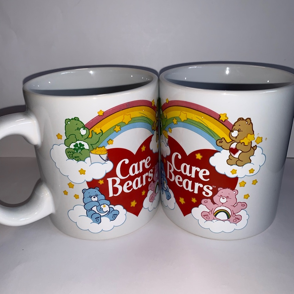 CARE BEARS RAINBOW MUGS SET OF 2